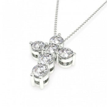 1.08 ct Diamond Cross Pendant