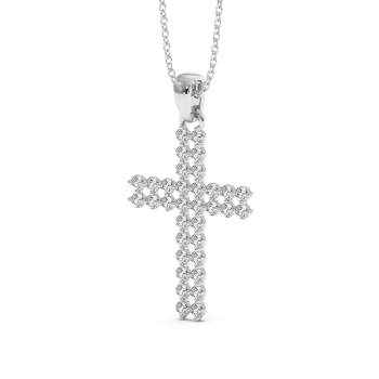 1.12ct Diamond Cross Pendant