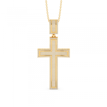 1.21 ct Diamond Cross Pendant