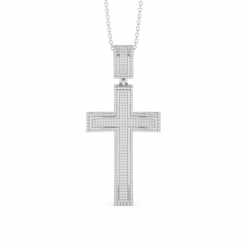1.21 ct Diamond Cross Pendant