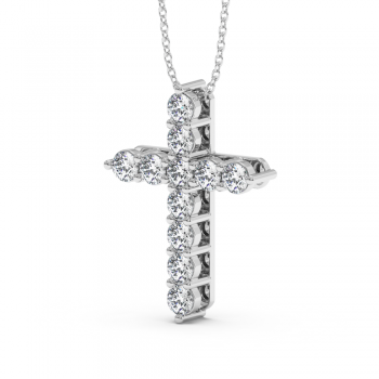Cross pendant with 1.65 ct diamonds