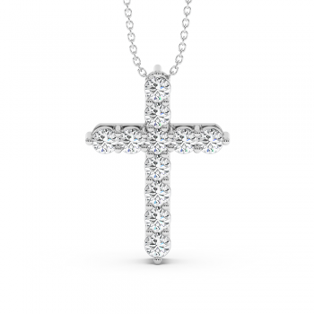 Cross pendant with 1.65 ct diamonds