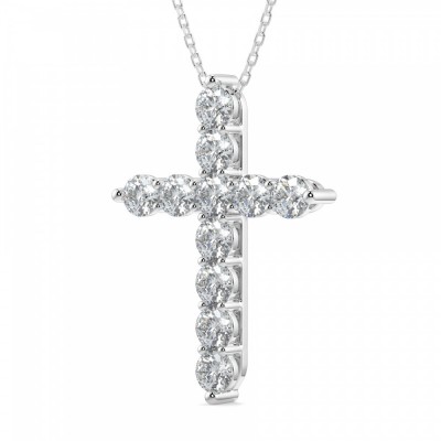 2.29 ct diamond cross pendant