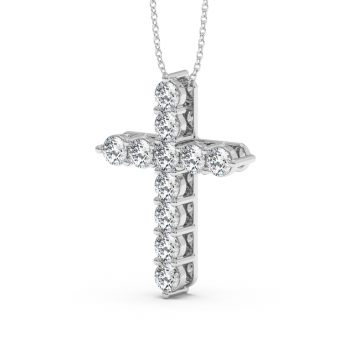 2.75 ct diamond cross pendant