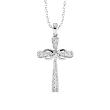 0.14ct Diamond Cross Pendant