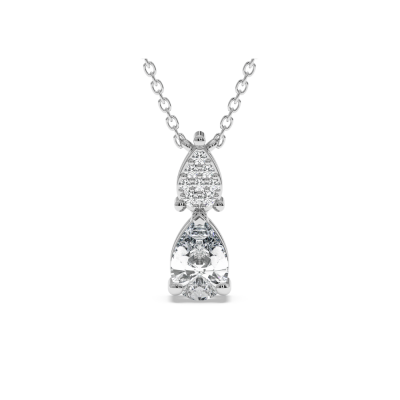 Pendant with 0.51 ct Pear Diamond and 0.04ct Round Diamonds