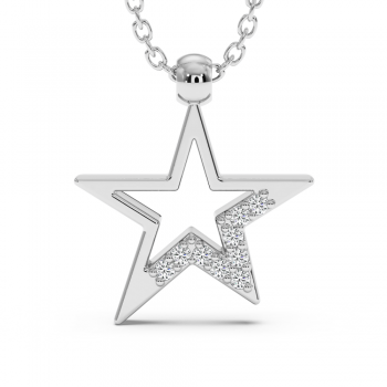 0.03 ct diamond pendant