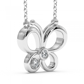 0.07 ct diamond pendant