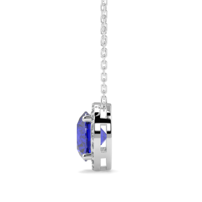 Pendant with Diamonds of 0.13 ct and Tanzanite of 0.65 ct