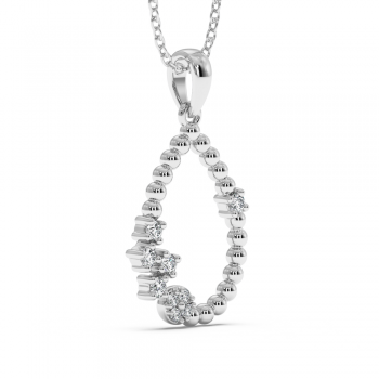0.14 ct diamond pendant