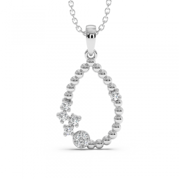 0.14 ct diamond pendant