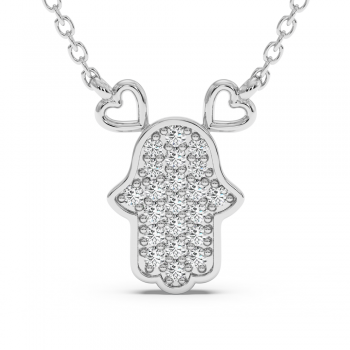 0.14 ct diamond pendant