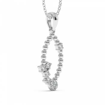0.14 ct diamond pendant