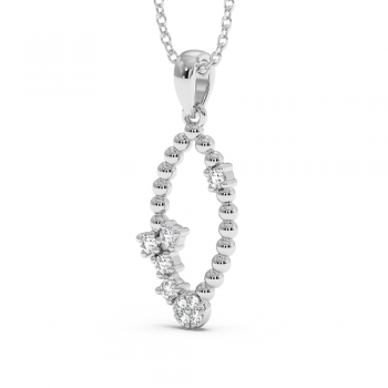 0.14 ct diamond pendant