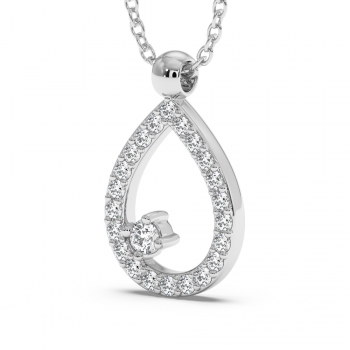 0.19 ct diamond pendant