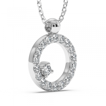 0.24 ct diamond pendant