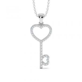 0.26 ct diamond pendant