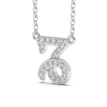 0.11 ct diamond pendant Zodiac sign - Capricorn