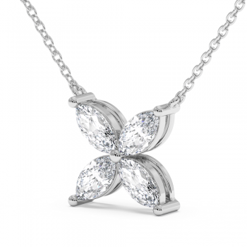 1ct Marquise diamond pendant 