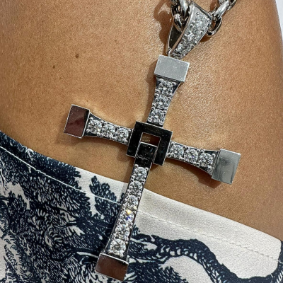 Diesel Cross pendant with 4.60 ct Diamonds