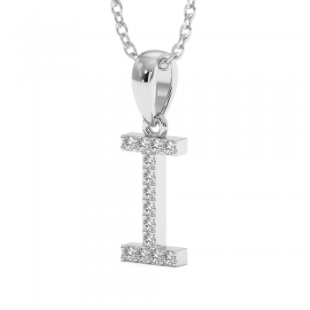 Initial pendant with 0.07ct diamonds