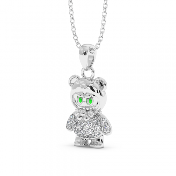 Labubu Pendant with Diamonds 0.12ct