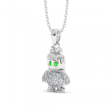 Labubu Pendant with Diamonds 0.14ct