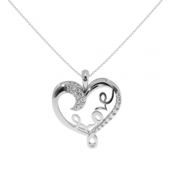 Lover pendant with 0.07ct diamonds