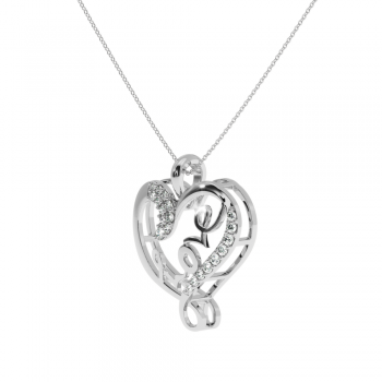 Lover pendant with 0.07ct diamonds