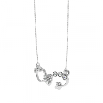 Lover pendant with 0.11ct diamonds