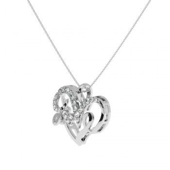 Lover pendant with 0.24ct diamonds