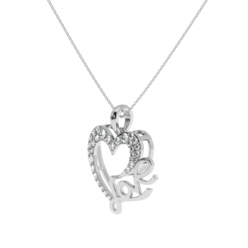 Lover diamond pendant 0.27ct