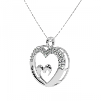 Lover pendant with 0.32ct diamonds