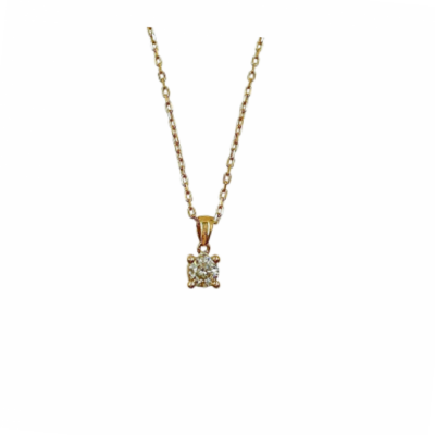 0.28ct Brown Diamond Solitaire Pendant