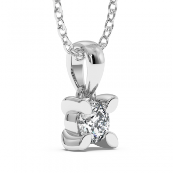 Solitaire pendant with 0.20 ct diamond