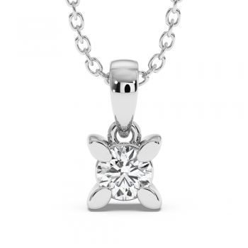 Solitaire pendant with 0.21 ct diamond