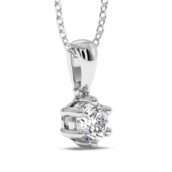 Solitaire pendant with a 0.30 ct diamond