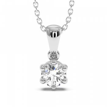 Solitaire pendant with a 0.41 ct diamond