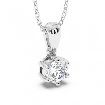 Solitaire pendant with a 0.41 ct diamond