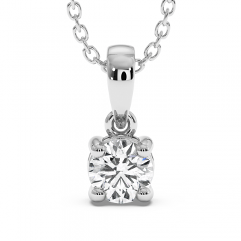 Solitaire pendant with a 0.41 ct diamond