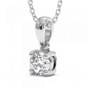 Solitaire pendant with a 0.41 ct diamond