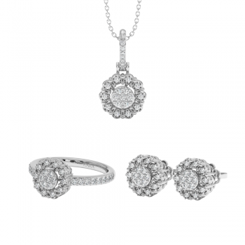 0.85ct Jewelry Set