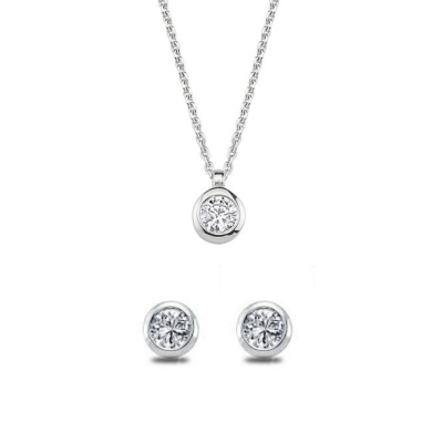 Set of 0.39 ct white diamonds