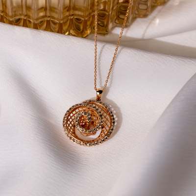 2.89 ct Brown Diamond Jewelry Set