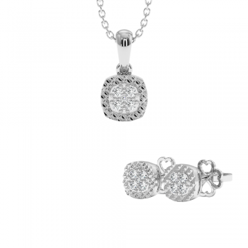 0.16ct Diamond Jewelry Set