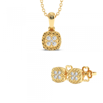 0.16ct Diamond Jewelry Set