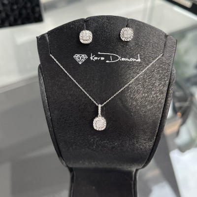 0.18 ct Diamond Jewelry Set