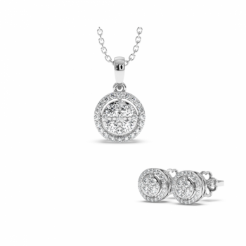 0.71 ct Diamond Jewelry Set