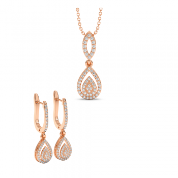 0.75 ct Diamond Jewelry Set