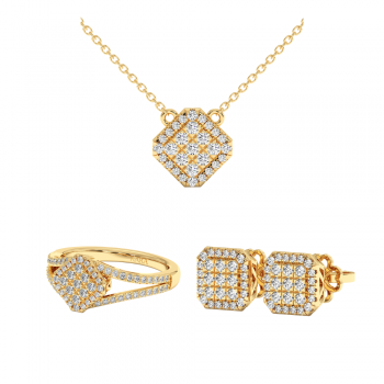 0.93ct Diamond Jewelry Set